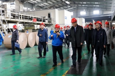 国家邮政局赵民一行莅临金彩汇官网调研快递包装绿色治理试点工作