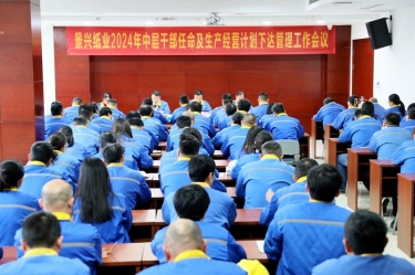 开拓创新 铿锵前行|金彩汇官网纸业召开2024年中层干部任命及生产经营计划下达管理工作会议