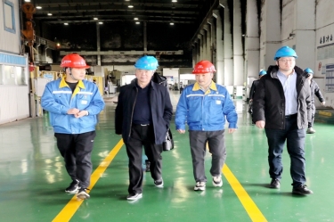 2024年 1月30日，浙江省经信厅机关党委二级巡视员孙自强莅临金彩汇官网纸业开展岁末年初安全生产督导
